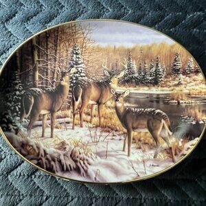 Vintage 1994 Woodland Tranquility " Broken Silence" By Greg Alexander Plate # 10